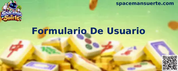 Formulario De Usuario en Spaceman Suerte