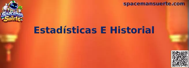 Interfaz ilustrativa de Spaceman Suerte con estadísticas e historial de multiplicadores